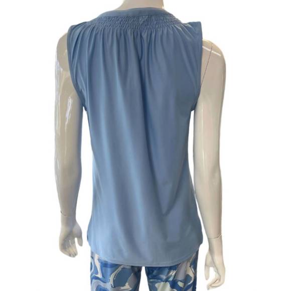 NEW LA MER LUXE harper tank top in light blue - Picture 2 of 2